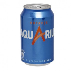 AQUARIUS sabor naranja lata 33 cl